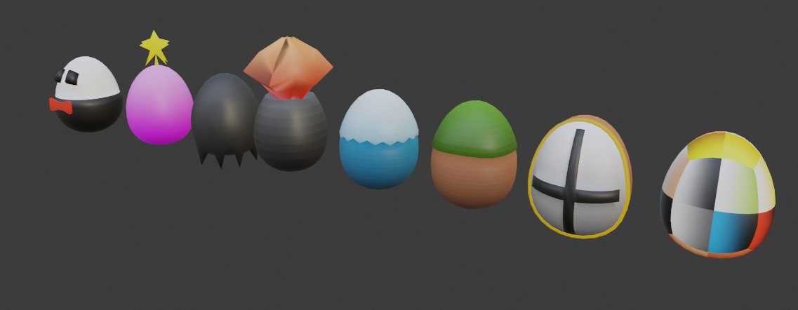 Started modelling some eggs in Blender today! I hope you like how they look. 🥚 #Roblox #RobloxDev