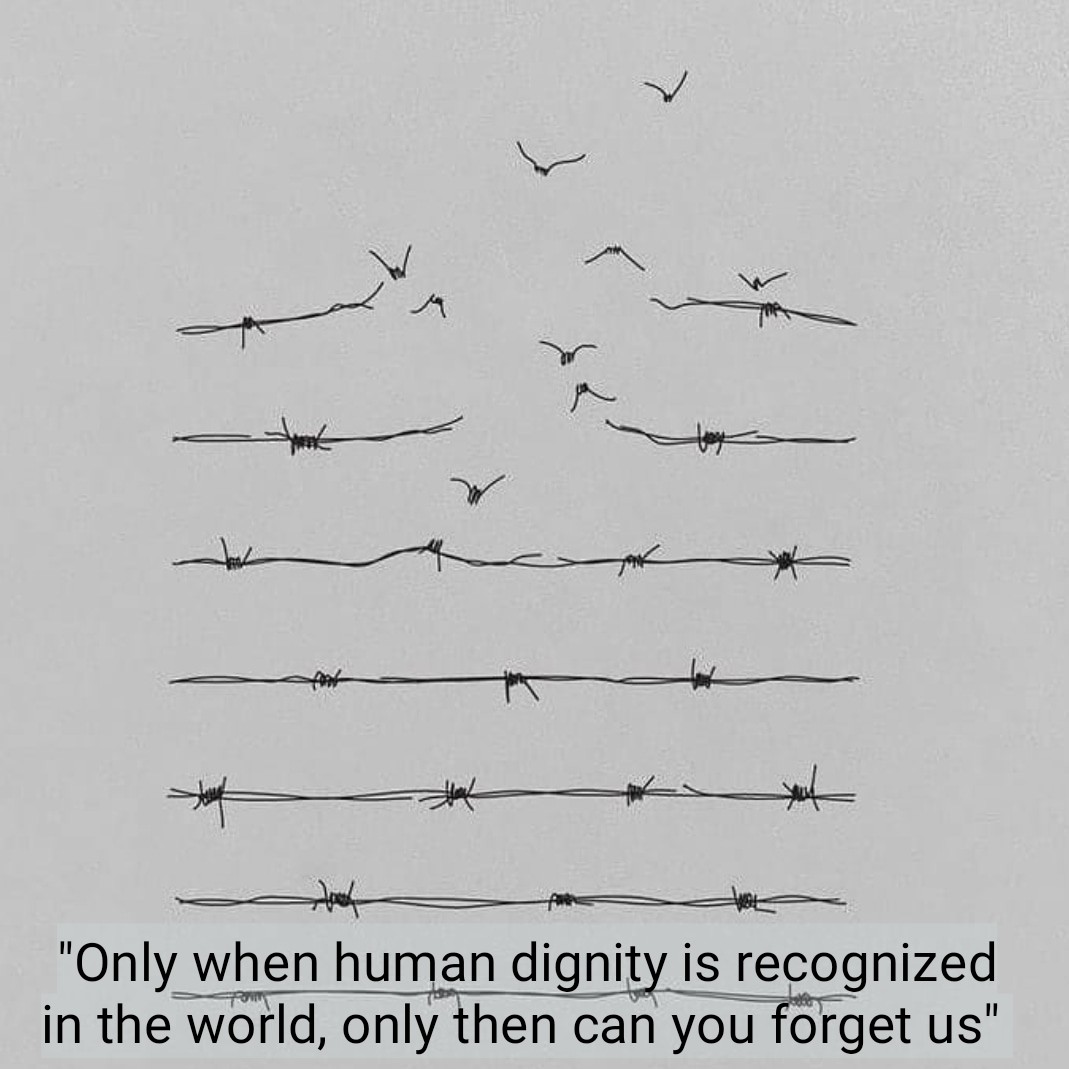 Millions of people killed for their culture, religion, nationality, sexual orientation, physical and mental problems.Their screams are still present in those fields. Let's not ignore them because that barbed wire isn't completely cut yet. 
<a href="/LaurenJauregui/">Lauren Jauregui</a> #HolocaustRemembranceDay