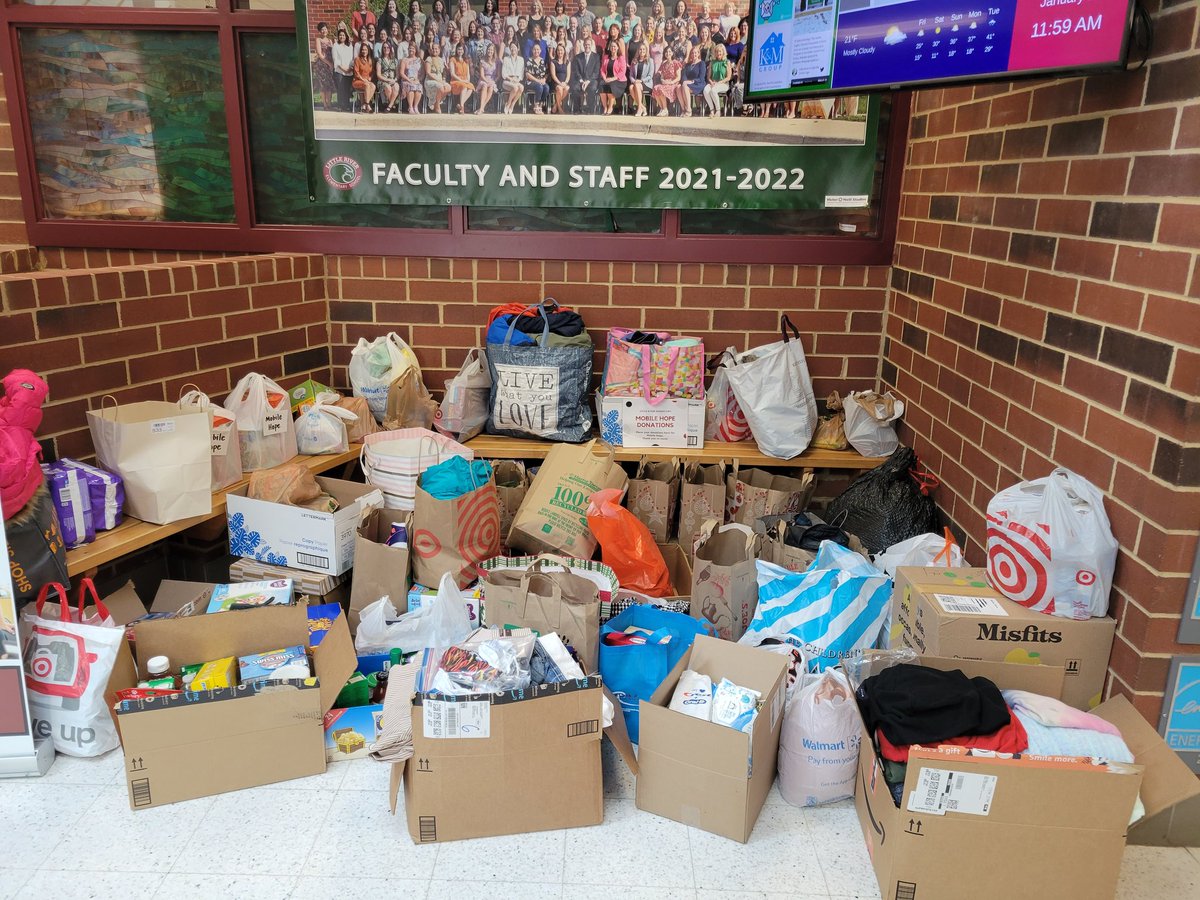 Wow!!!   And this is the second round of donations.  Thanks to <a href="/LittleRiverLCPS/">Little River ES</a> families for their generosity as we supported <a href="/MobileHopeLC/">Mobile Hope</a>. This was a home grown effort and we truly appreciate everyone who helped!  #LRelem