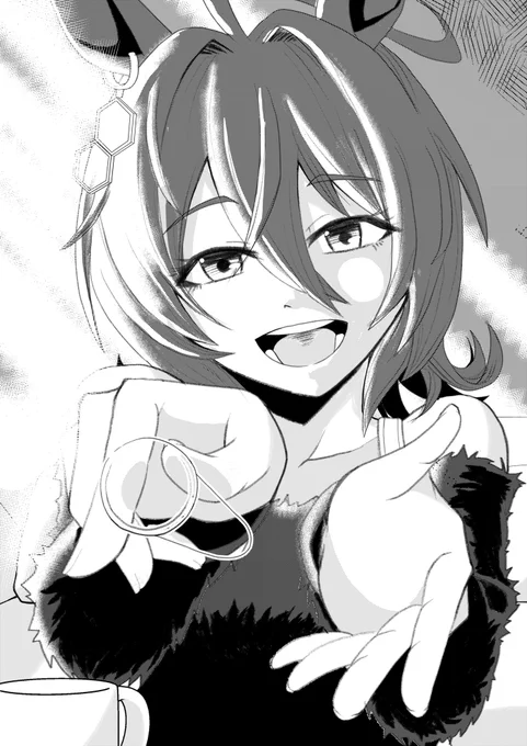 #ド直球に言いますがフォローしてください 
この手の繋がりたい系タグ好きじゃないんだけど流石に男らしすぎるので便乗
白黒メインでこんな絵描いてます 