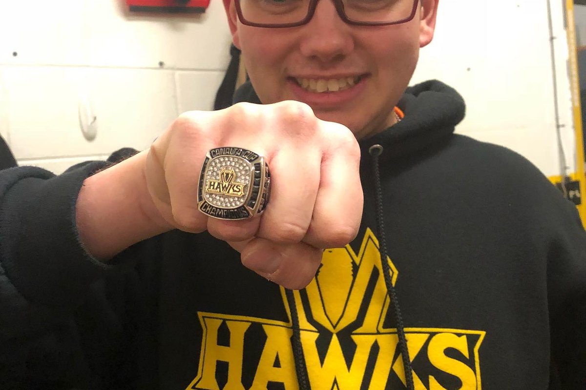 SJHL_Hawks's tweet photo. The entire Nipawin Hawks organization is so deeply saddened by the loss of our very own, Joel Verklan (AKA Goobs).  Joel was one of the biggest Hawks fans of all time and held a special place in the hearts of so many in our community. https://t.co/pTsvwXbRAv