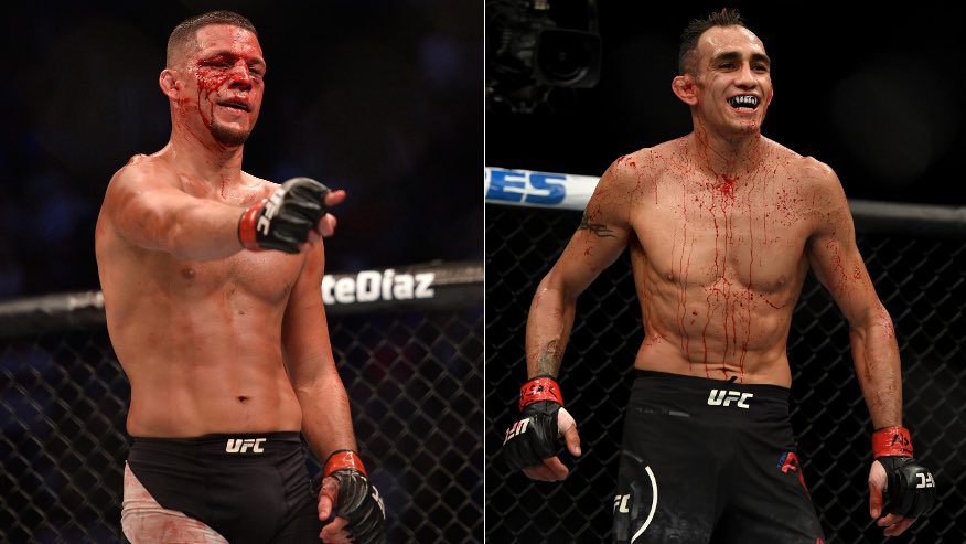 daileymma's tweet photo. Tony vs. Nate and Dustin vs. Chandler. 
@ufc these are the fights to make. Switch it around. It’s not too late. PLEASE. https://t.co/HAcK9C1GRc