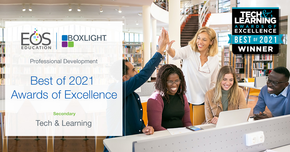 boxlightinc's tweet photo. We are proud of #BoxlightEOS and all that they do to help #teachers build their #edtech skills! Congrats, @eosedu! Click to see what they can do for you: https://t.co/S5lEdLlZKx
#teacherPD #professionaldevelopment #professionallearning #TechandLearning https://t.co/bxFuBFMUaO