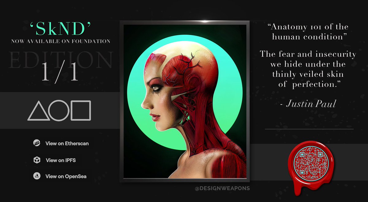 DesignWeapons's tweet image. SkND on #withfnd #nft #NFTMarket #NFTartists #Metaverse #NFTdrop #NFTCommmunity #NFTMint 

foundation.app/@DesignWeapons…