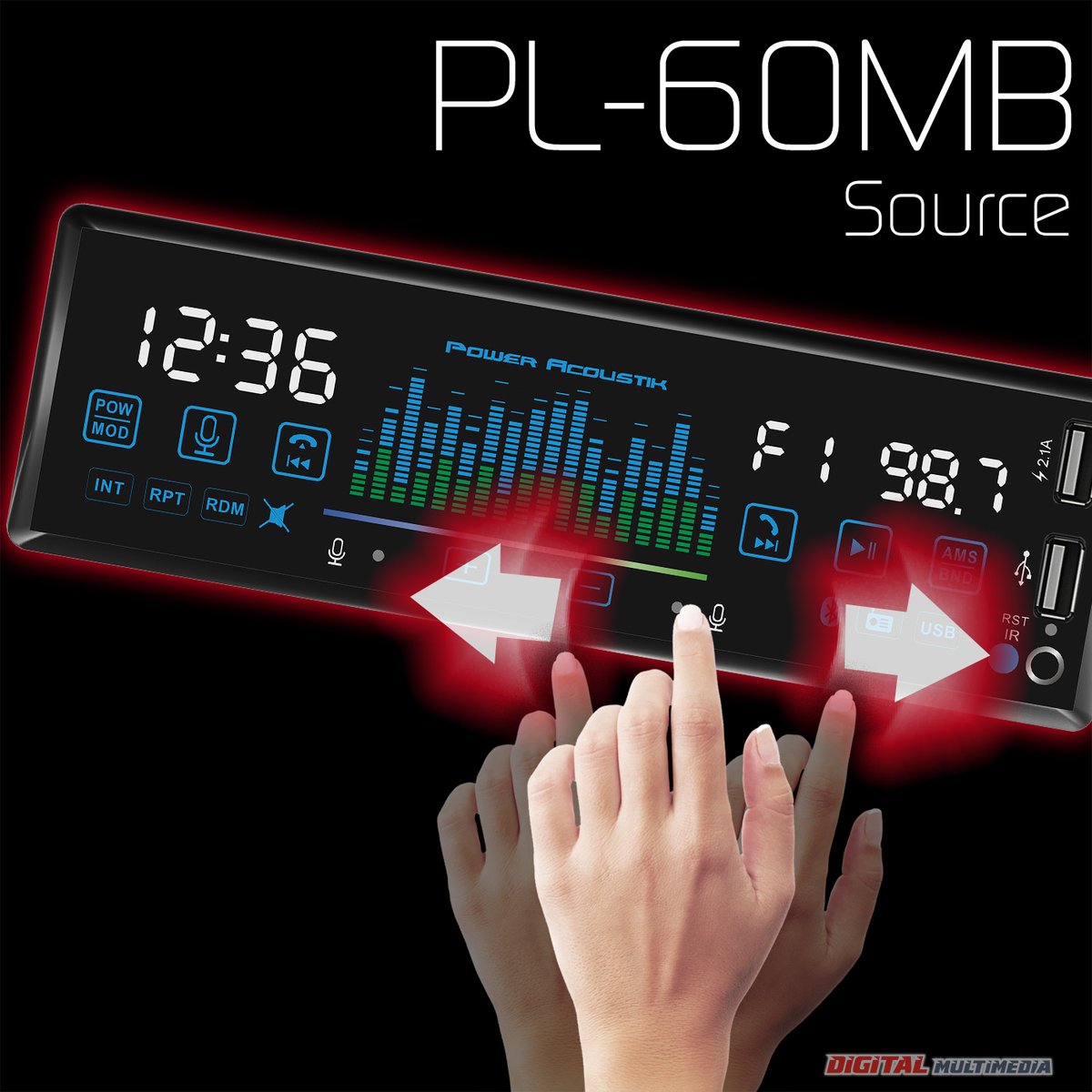 PowerAcoustik's tweet image. Trending Item Alert:
Hand Gesture Radio &amp;amp; Voice Assistant

Power Acoustik PL-60MB
✅ Hand Control (Fwd/Prev, Answer/End)
✅ Built-in Motion Sensors
✅ Smartphone Voice Assistant
✅ Bluetooth Hands-Free Calling
✅ Dual USB - Charging/Playback