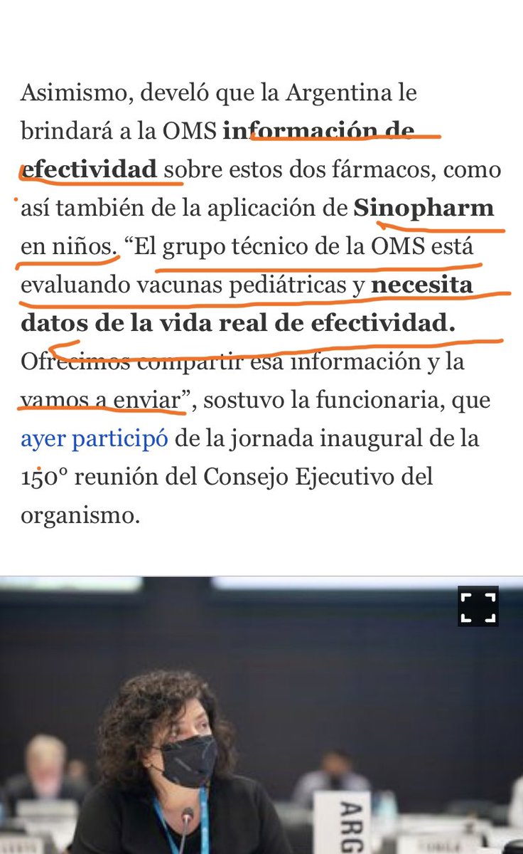 Con sinopharm hicieron el estudio fase 3 de eficacia y seguridad con millones de niños argentinos pero no te avisaron? Ahora se lo entregan a la OMS? 
Generaron terror con noticias para que salgan corriendo a vacunar a los niños para un experimento sin consentimiento?