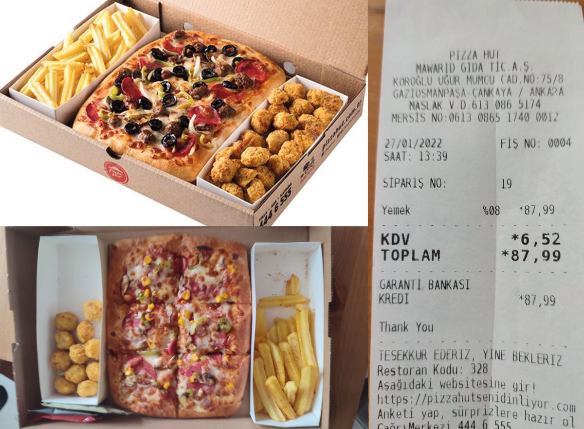 kaancanbircan's tweet photo. @PizzaHutTurkiye SİPARİŞTE BİR FARK GÖRÜYORMUSUNUZ ??? 
Paranla rezil olmak bu olsa gerek... Üstelik soğuk...
Vadedilen ve getirilen... https://t.co/dApshhwzLe