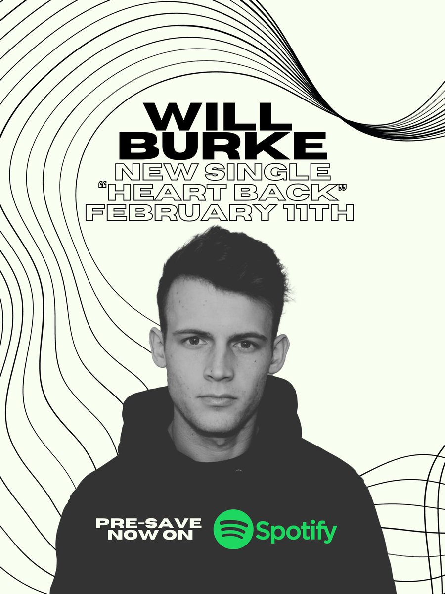 WillBurkeMusic's tweet photo. Buckle up folks… My new song “Heart Back” will be available wherever you get your music on February 11th🎉

For all you Spotify users, you can pre-save the song right now by clicking the link in my bio❤️ https://t.co/9BaDeNU3L4