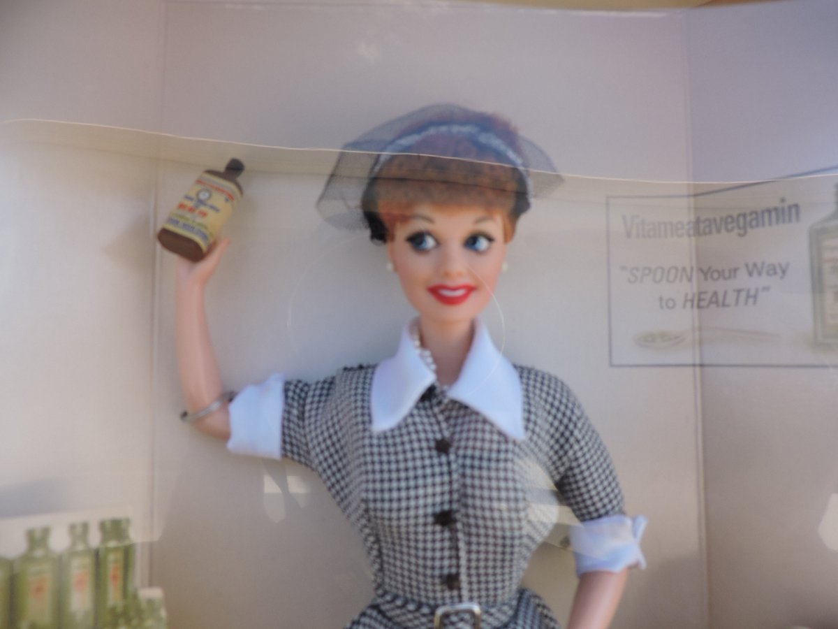 MariansEtsy's tweet image. latest addition to my #etsy shop: Barbie Doll I Love Lucy Does A Commercial Vitameatavegamin For Health Lucy Ricardo Barbie Lucille Ball Vintage Mattel 1997 LUCY etsy.me/3ILp4V4 #boxhasissues #collectorset #lucilleball #vitameatavegamin #tvcommercial #collector