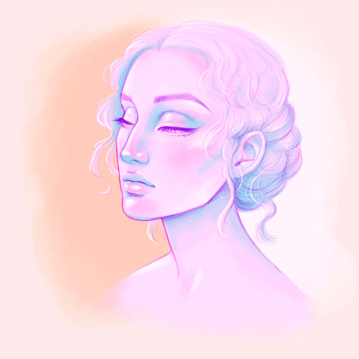 HBrambleberry's tweet photo. Just a pretty portrait I did when I was playing with color while I was sick.

#pretty #portrait #art #woman #lady #pink #girl #character #drawing #illustration #fantasy #pastel https://t.co/SwEtShl5KL