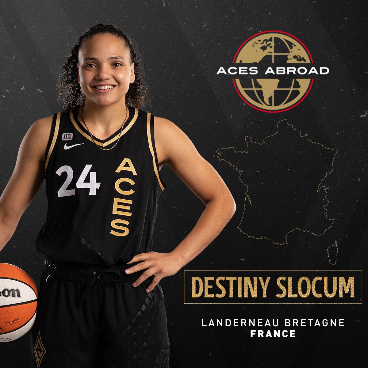 Las Vegas Aces on X: #AcesAbroad Update 🌍🏀 @DestinySlocum24