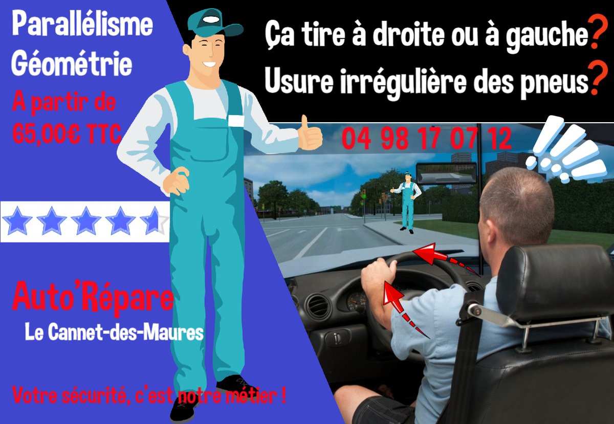 AutoRepar's tweet photo. @AutoRepar #LeCannetDesMaures 🛠
Vous conseille, évalue le coût de la réparation et aligne le réglage de la #géométrie ( #parallélisme) 🚘
Selon les préconisations des #constructeurs👍
#Garage #Automobile #Multimarque #AutoRépare https://t.co/cJGf5H0Y4I