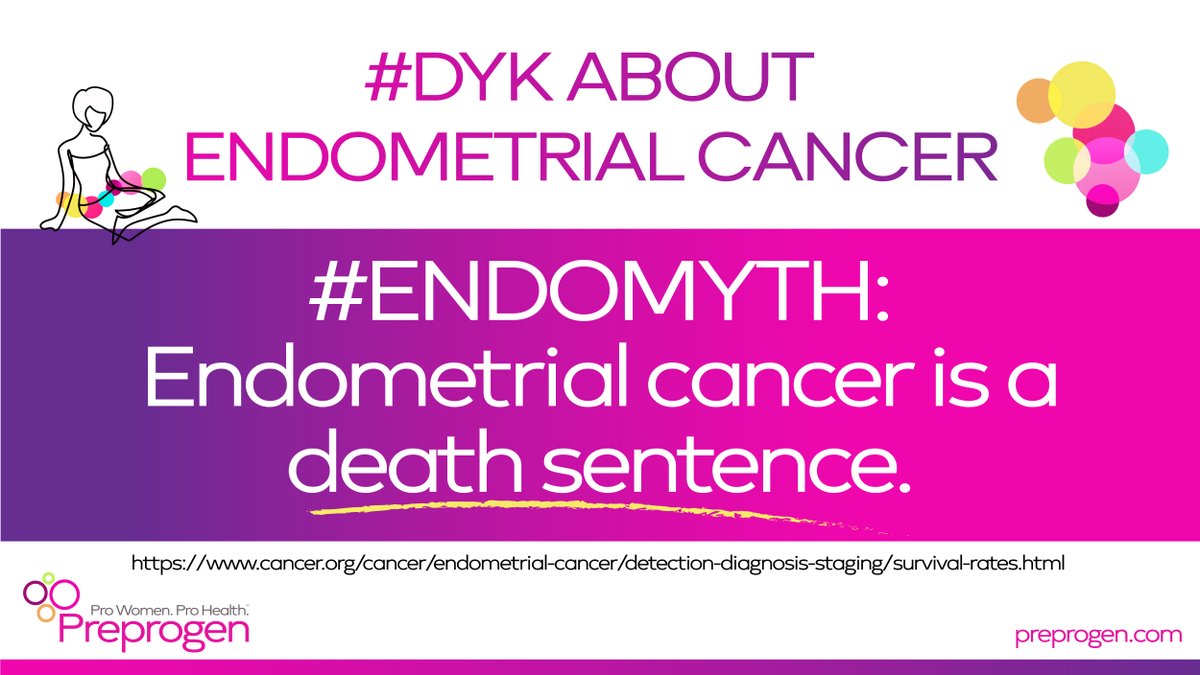 #DYK the 5-year survival rate for localized #endometrialcancer is 95%?

Take action to protect your #gynecologichealth. Visit your doctor early and often.

#femalehealth #womenshealth #Preprogen