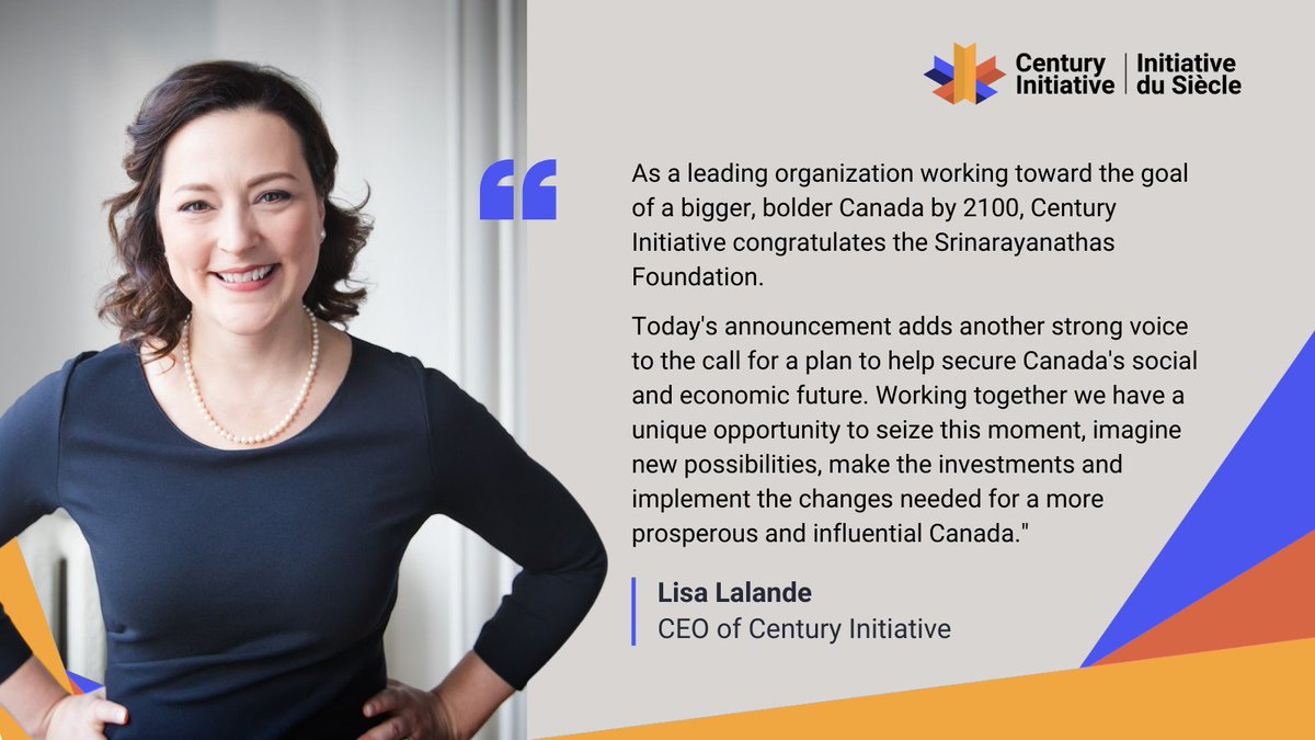 This morning, <a href="/srinarayanathas/">Srinarayanathas Foundation</a> launched their Foundation with a mission. Here's what our CEO, @LalandeLisa shared in the release. 
Learn more about the Srinarayanathas Foundation at srinarayanathasfoundation.com
#BigBoldCanada #Nonprofit #Cdnpoli