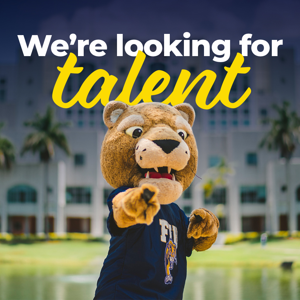 Are you interested in joining the shopFIU team? We are looking for a Junior Account Manager to take us to the next level.

 Visit go.fiu.edu/work for more information.
