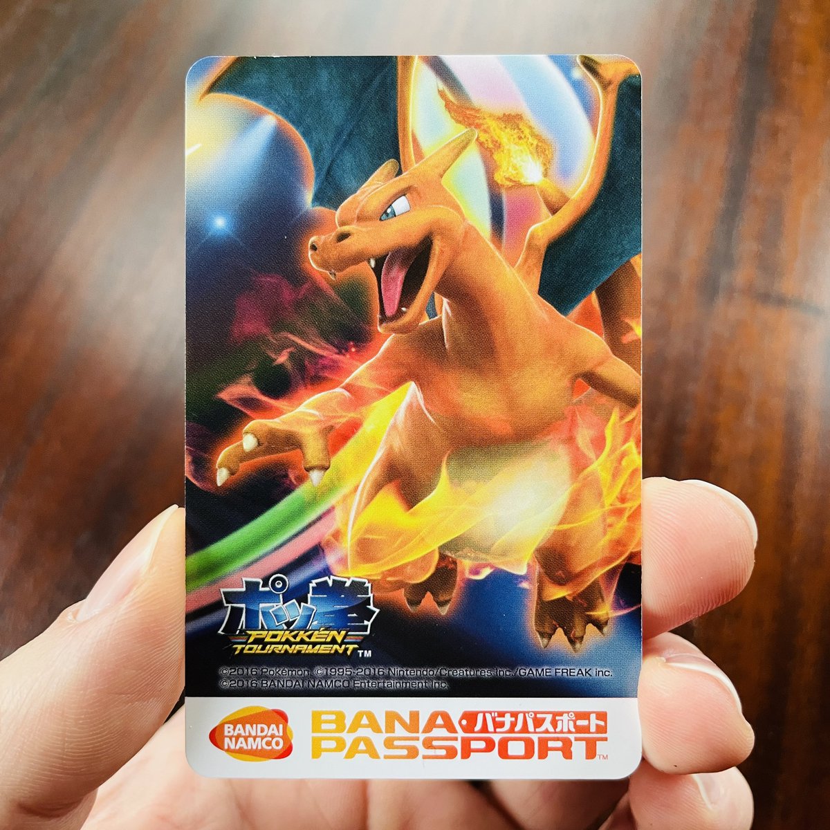 AmetDj's tweet photo. One of the most elusive Pokkén Tournament Banapassport cards is finally in my hands!! 🙌 🔥
📸 https://t.co/1eBRslLgfy
#ArcadeCards #PokemonCards #Charizard #Banapassport #リザードン #バナパスポート #ポケカ https://t.co/Fu7LaxCTUO