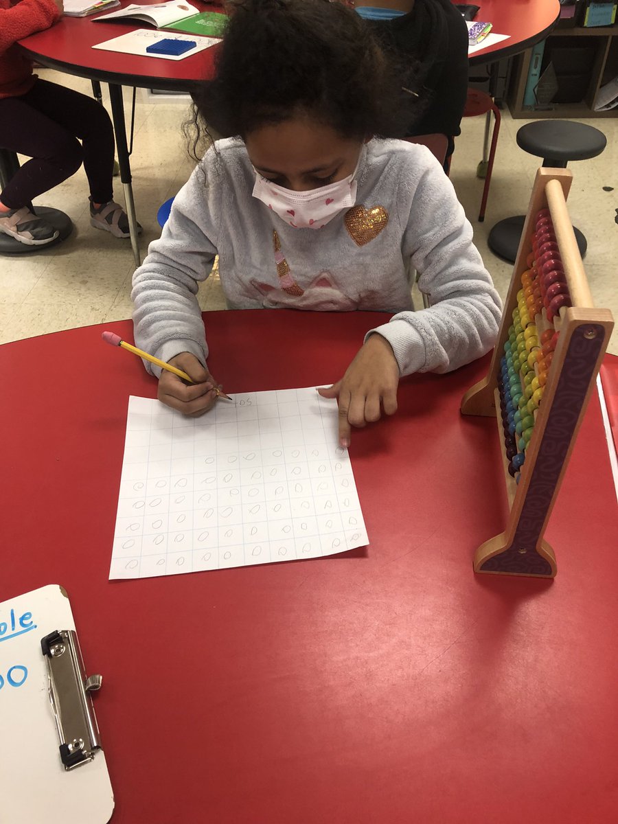 StancyCmathfun's tweet photo. These s’s did a wonderful job with part-part-whole.  They were able to add and subtract and see the relationship using the 100 grid and 100 abacus!  #lightison #learningisfun #handsonengagement @SmyrnaElem_TN https://t.co/kuBZeAtHnu