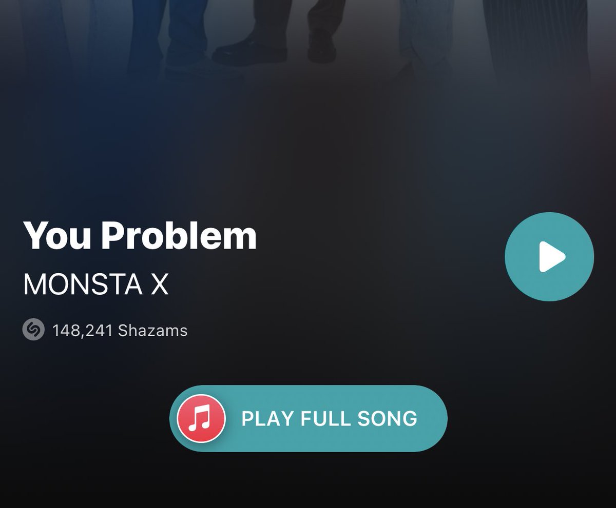 monekradio's tweet image. #YouProblem only needs a little bit more Shazams to get to 150k!!! Let’s Shazam it more! @OfficialMonstaX