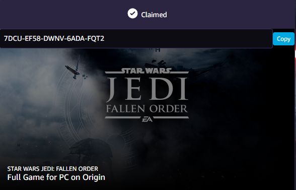 CaptainOatsTV's tweet photo. Hi Twitter Friends, are any of you #starwars fans?

If you are, feel free to claim this for origin please let me know if you've claimed it! Cheers

#STARWARSJediFallenOrder #fallenorder #swfallenorder #BookofBobaFett #sw https://t.co/s5Y5eXH3ql