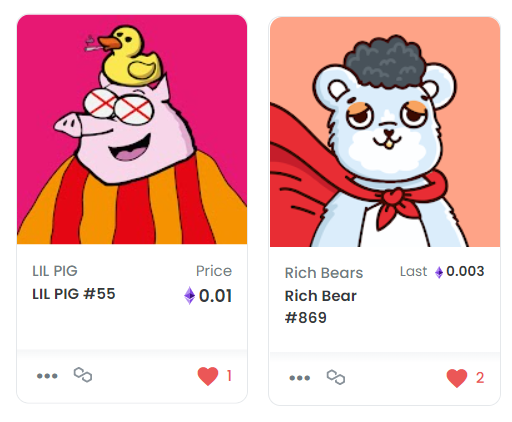 2010_NFT's tweet photo. #NFT LIL PIG #55 on $ALE for 24 H! π·π
Buy the LIL (no gas fees) to take with freely transfer a #RichBear on trend now on #OpenSeaNFT
2 ANIMALS / 1 CRYPTO SHOT!
π·π»
https://t.co/AyFl6wZP3e https://t.co/1yAUhO6WHN