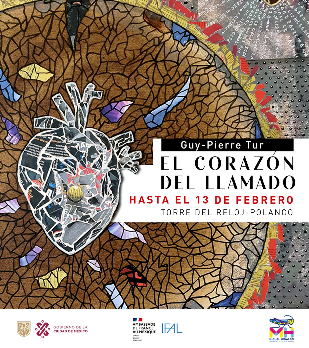 Transmitir algo positivo, por medio de mandalas, es la propuesta del artista francés Guy-Pierre Tur y su muestra El Corazón del Llamado en la Galería Torre del Reloj en Polanco. #EntradaLibre
Lunes a Domingo, 10 a 14:30 y 15:30 a 18h. <a href="/ifal_mx/">IFAL - Institut français d'Amérique latine</a>
#SomosiZa #EventosiZa