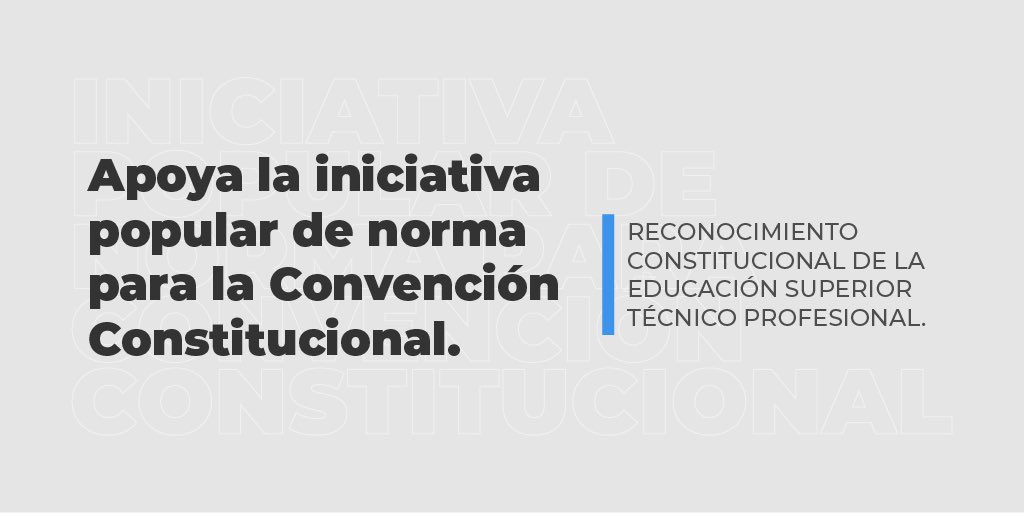 SÚMATE A ESTA INICIATIVA 
APOYEMOS LA EDUCACIÓN TÉCNICO PROFESIONAL 
iniciativas.chileconvencion.cl/m/iniciativa_p…