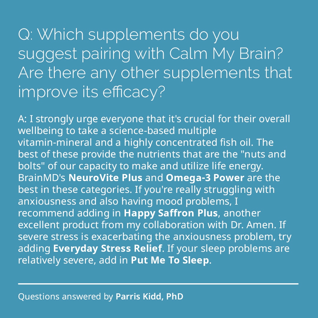 BrainMDHealth's tweet photo. The questions you've been asking about #CalmMyBrain
https://t.co/mYOPbGueBE https://t.co/LZOFD1wmex