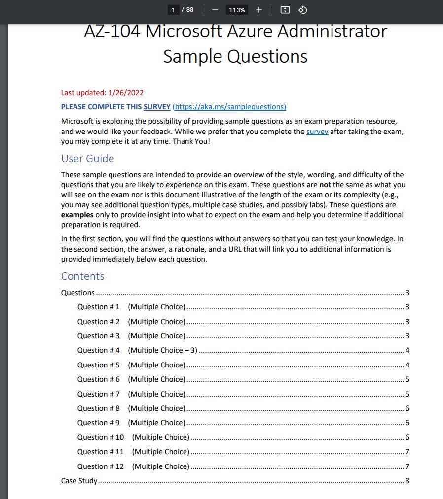 NEW &amp; AWESOME: It looks like <a href="/MicrosoftLearn/">Microsoft Learn</a> is now publishing some Sample Questions for Certification Exams! Both Multiple Questions &amp; Case Studies! This is pretty damm awesome! What do you all think?  #Microsoft #Certifications #Azure #Microsoft365