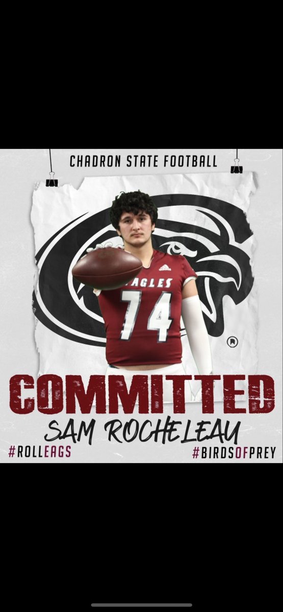 Thank you <a href="/CoachCollicott/">Mitch Collicott</a> for the opportunity. I have chosen to commit to CSC. Go Eagles 🦅🦅