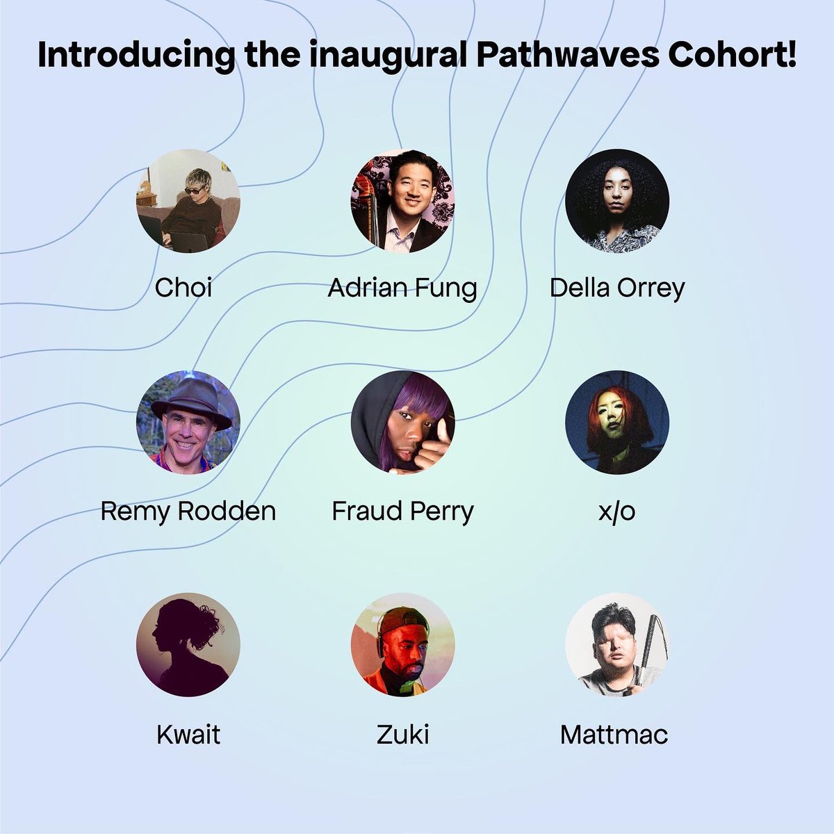 Introducing the inaugural cohort of musicians for the Pathwaves Digital Literacy Incubator! 🌊 @direphi <a href="/canada/">Canada</a>.council <a href="/ocaduniversity/">Follow us @OCAD</a> 
•
•
•
#Pathwaves
#PathwavesIncubator
#canadianmusic 
#canadianmusician