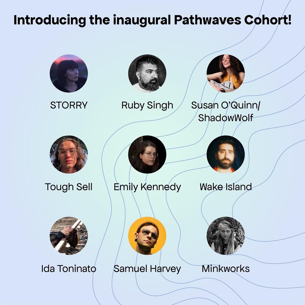 envision_mgmt's tweet photo. Introducing the inaugural cohort of musicians for the Pathwaves Digital Literacy Incubator! 🌊 @direphi @canada.council @ocaduniversity
•
•
•
#Pathwaves
#PathwavesIncubator
#canadianmusic
#canadianmusician https://t.co/V4aeRffdud