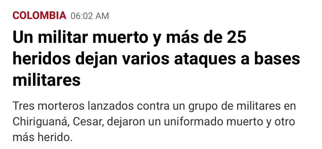 Lamentamos los hechos de violencia que vive Colombia y que coloca como víctima a la población civil, soldados y policías. No faltará escuchar el desgastado guión de Duque responsabilizando a Venezuela de esta barbarie que lamentablemente no tendrá fin mientras siga gobernando.