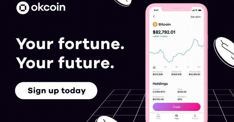 Okcoin's tweet photo. #Cryptocurrency grew 37% in 2021. Invest in your future! Buy and sell #bitcoin #btc and more #crypto.
