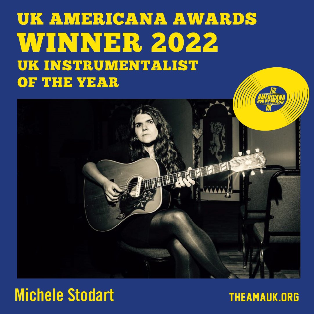 Congratulations to <a href="/MicheleStodart/">Michele Stodart</a>  – Winner of the ‘Instrumentalist Of The Year' Award 2022.
#AMAUK22 #ukamericanaawards2022