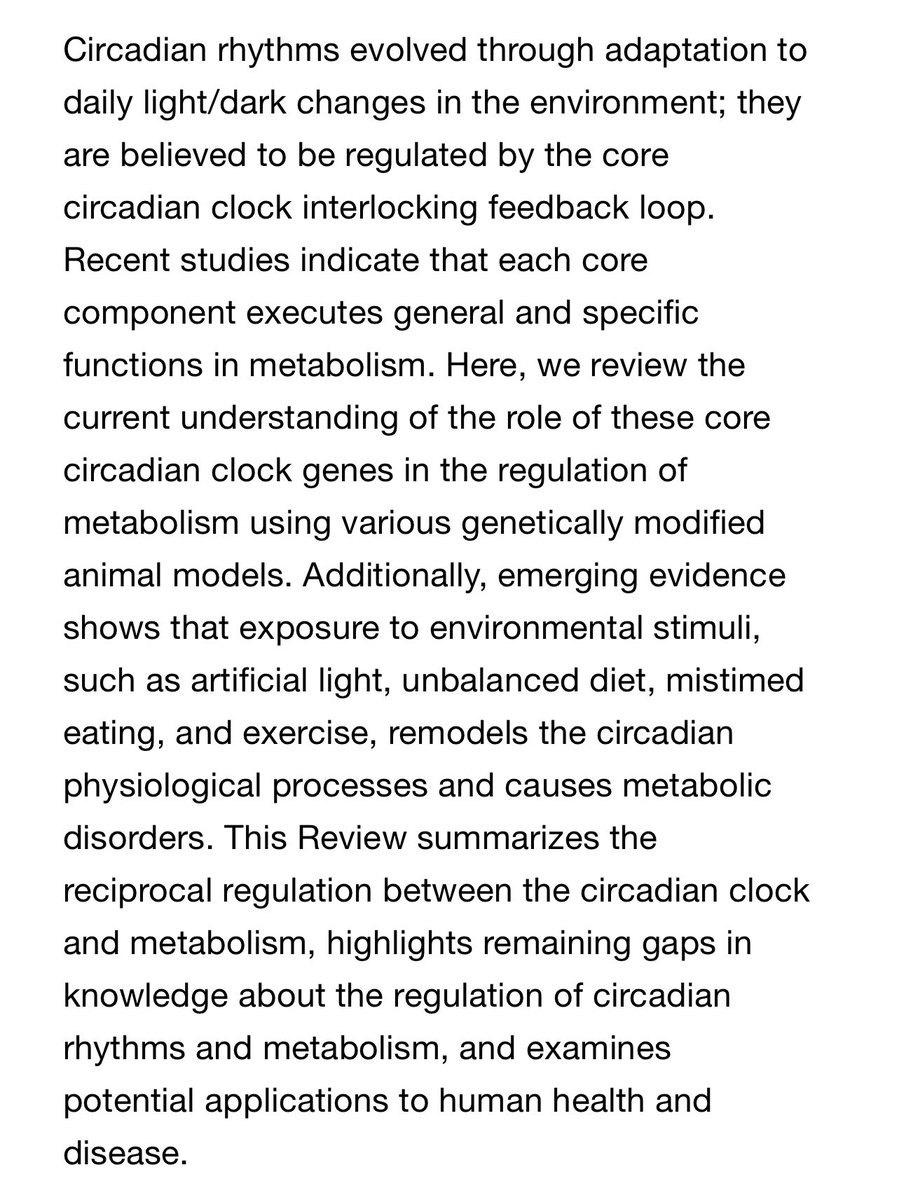 Interconnections between circadian clocks and metabolism  https://www.jci.org/articles/view/148278