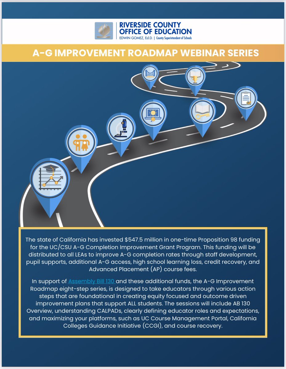 RCECUS's tweet photo. Kerry Bobbit from @puhsd sharing the importance of CalPads data in A-G for todays Roadmap Series! Did you miss it? Join us for step two by registering here https://t.co/sXT3pkhBek https://t.co/DVuVwNYWDE