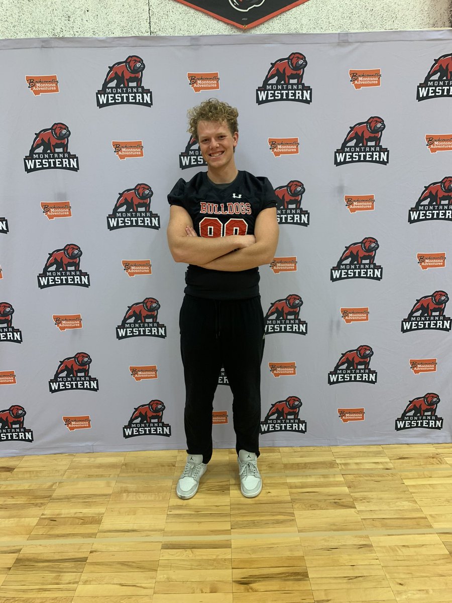 I’m super excited and honored to announce that I have committed to Montana western university to continue my athletics and my football career #godawgs @CoachRamsey406 @UMWFootball <a href="/CoachNourse_UMW/">Ryan Nourse</a> <a href="/CoachJed_UMW/">Coach Heffernan</a>