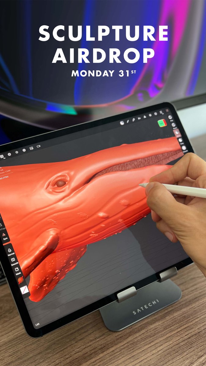 REMINDER 
January 31st we will begin dropping the new sculptures to all dealers🤩 
In the mean time enjoy this preview of one of the details that one of the sculptures will have👀 
 
What color do you think it will be? 🐳

#nft #nfts #NFTCollection #nftart #NFTartists