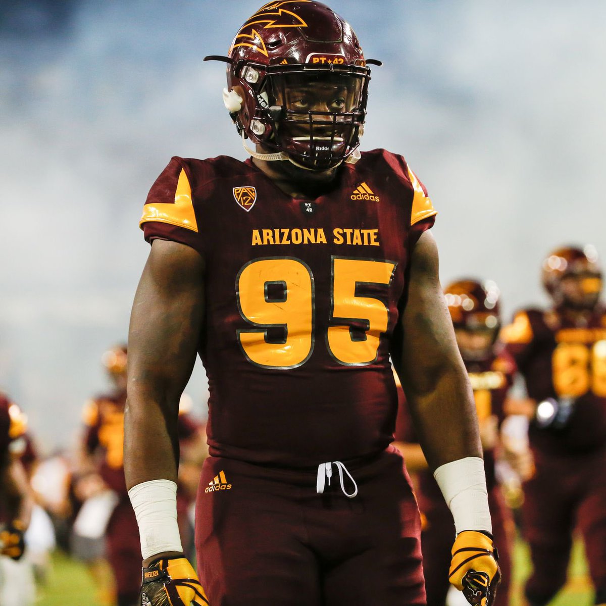 JonahRodz's tweet photo. After a great conversation with @coachcclaiborne I am BLESSED to say I have received an offer to ASU‼️ #forksup🔱 @MadhouseFB @CoachVMAKASI @giant_skillz @GregBiggins https://t.co/8nuAb93ryb