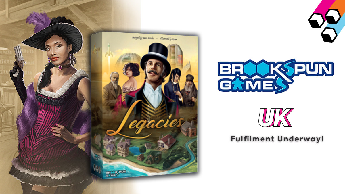 GamesQuest's tweet photo. UK fulfilment has now begun for Legacies, from our friends over at @brookspungames. The thematic, mid-heavyweight euro strategy game spanning the past, present, and future will soon be with you!

#legacies #legaciesboardgame #brookspungames https://t.co/XrIjoQqvaV