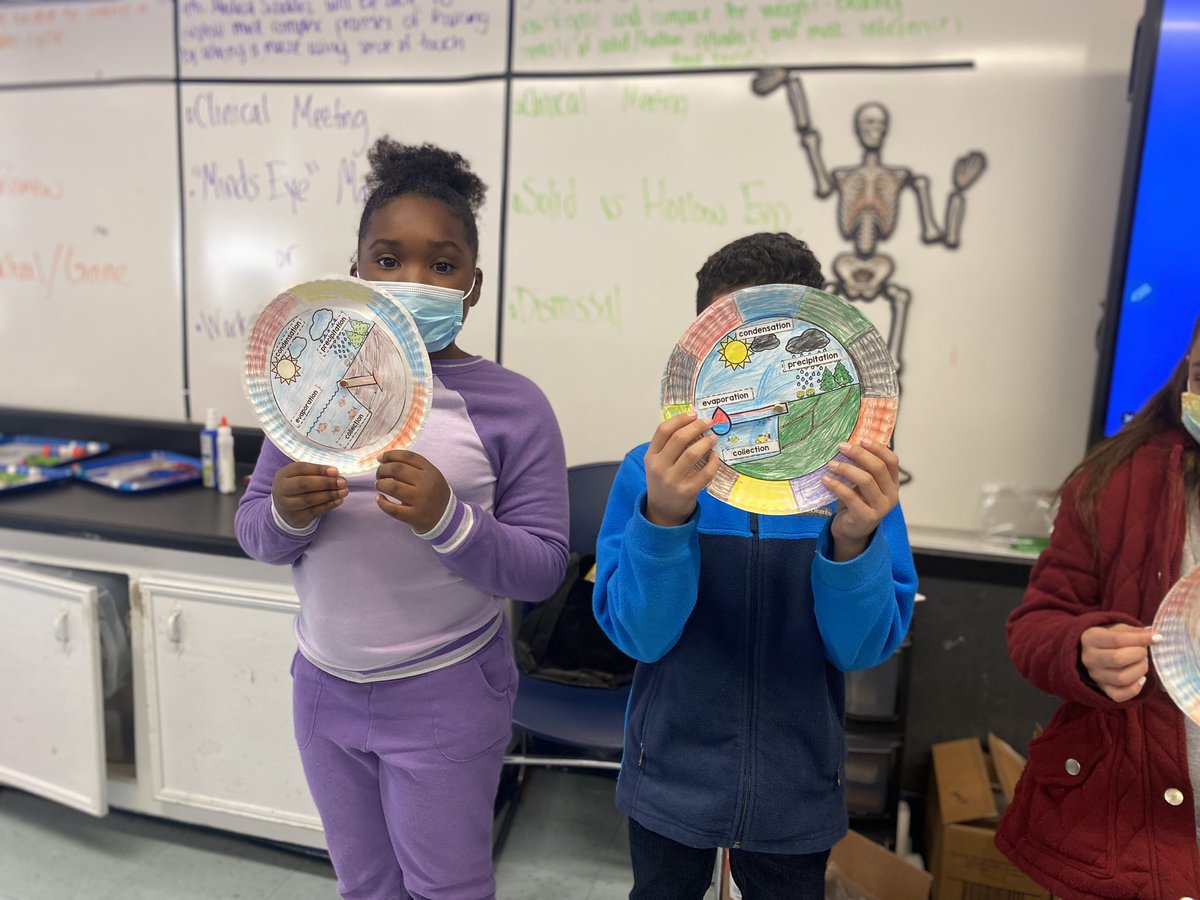 MsRay_Teach's tweet photo. Third grade medical scholars created a simple model of the water cycle @Elrod_HISD https://t.co/4A3dWNR9us