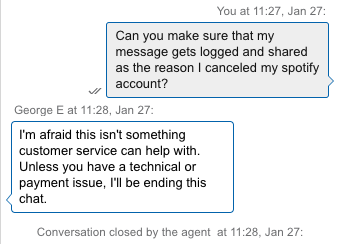 StJohnsBizarre's tweet photo. I got some serious "Good Day, Sir!" energy from George E. at @Spotify when I tried (and failed) to register my complaint. https://t.co/DNJ3I7KLwA