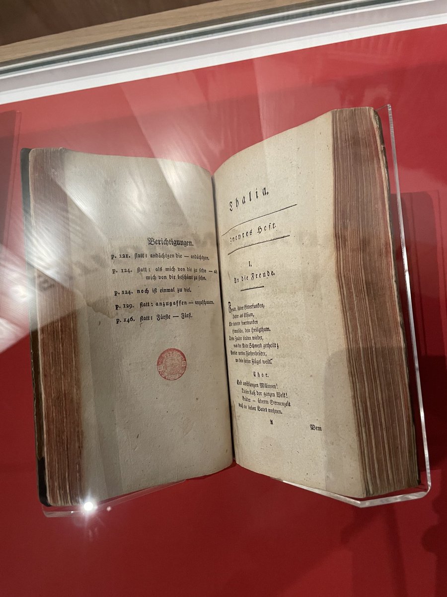campbellclaret's tweet photo. Excellent Beethoven Exhibition ⁦@britishlibrary⁩ … love this kind of thing, seeing the original manuscripts of the great musicians. Priceless. (He got 50 quid for his 9th symphony!)Also a death bed sketch and nice to see a first edition original of Schiller’s Ode to Joy. https://t.co/U0qpMzVGBJ
