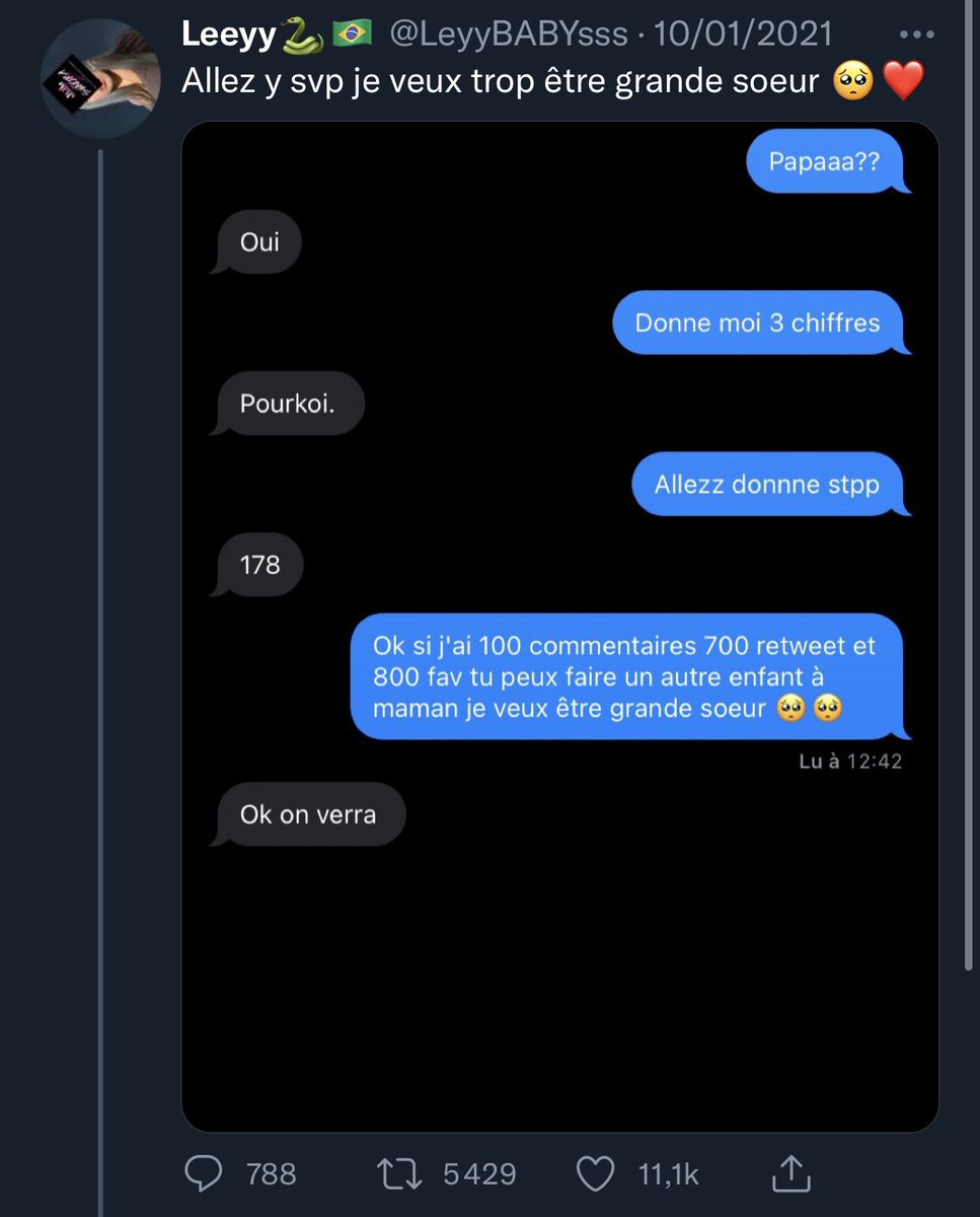 J’arrive pas à y croire que ce tweet a réellement existé