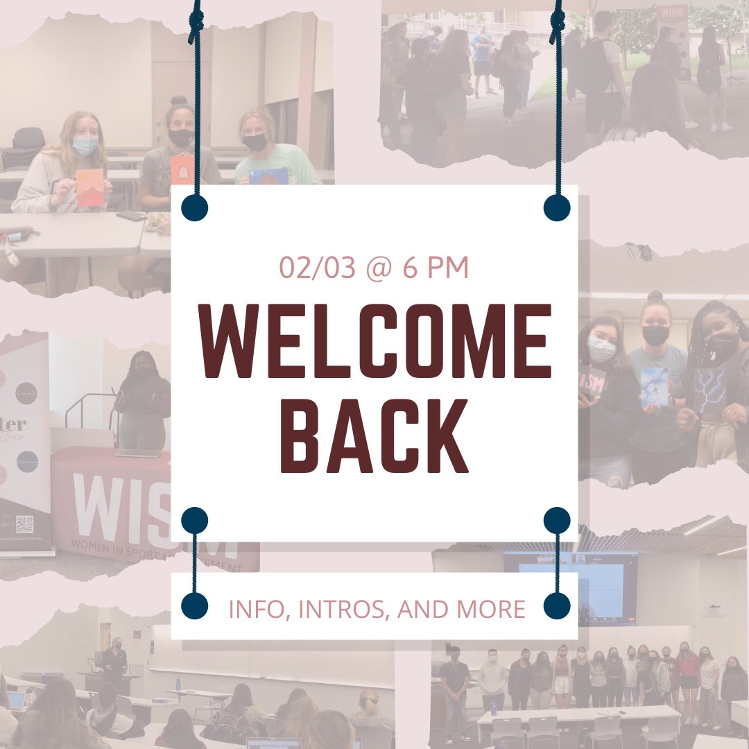 WISMUMASS's tweet photo. 🗓 Thursday, February 3 @ 6:00PM
Come join us for the first meeting of the semester! We would love to welcome you back to campus with some quick introductions and info of what we have planned this semester. Location is still to be determined so check back next week! https://t.co/A14i2F3STP