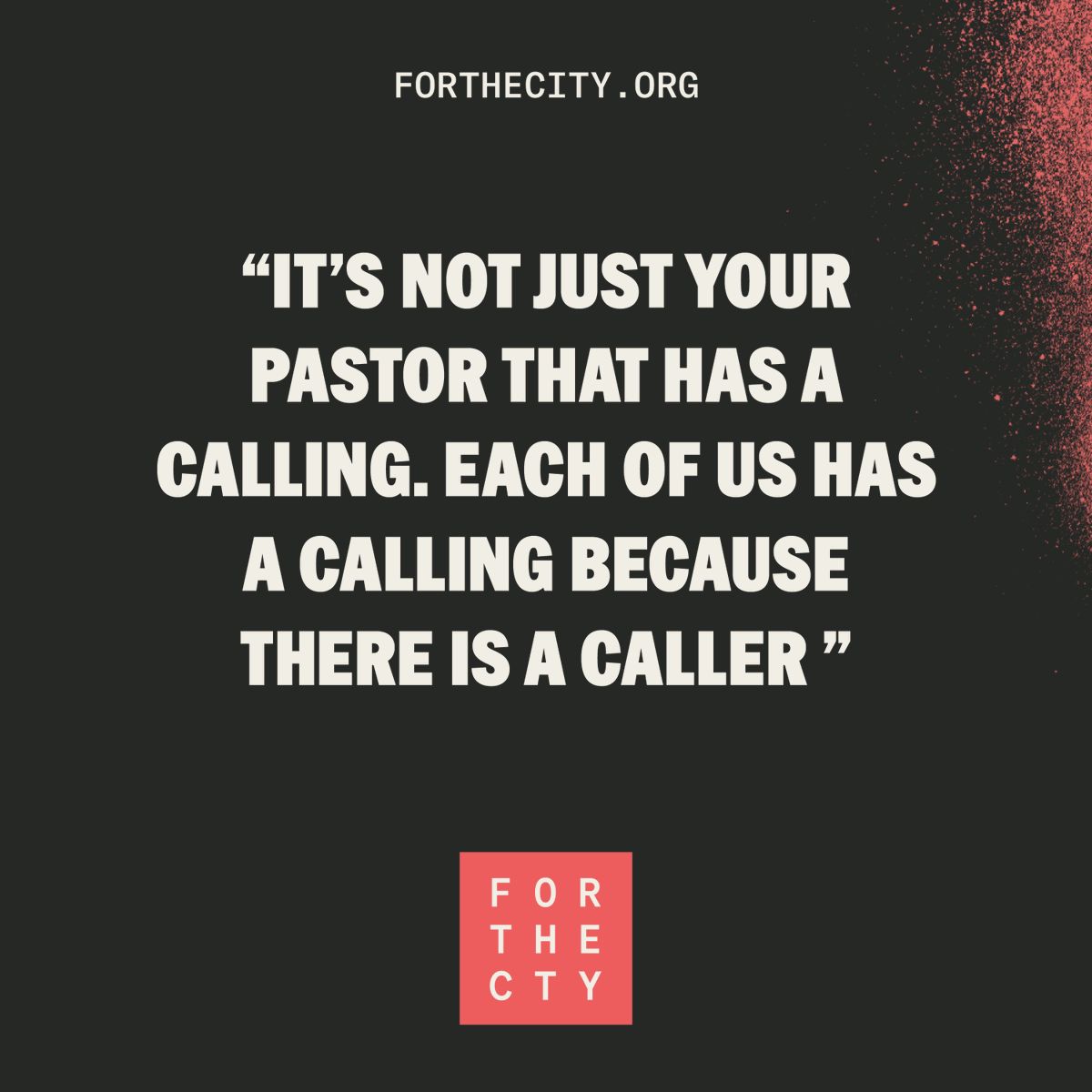 The final episode of "Calling" is out now. anchor.fm/forthecity