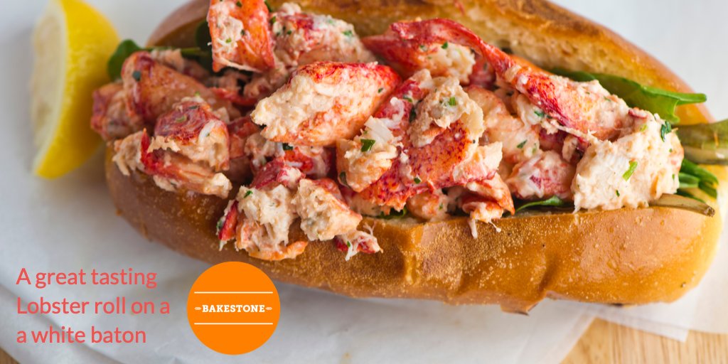How about a great tasting Lobster roll on a white baton roll? #lobster #batons #Foodie