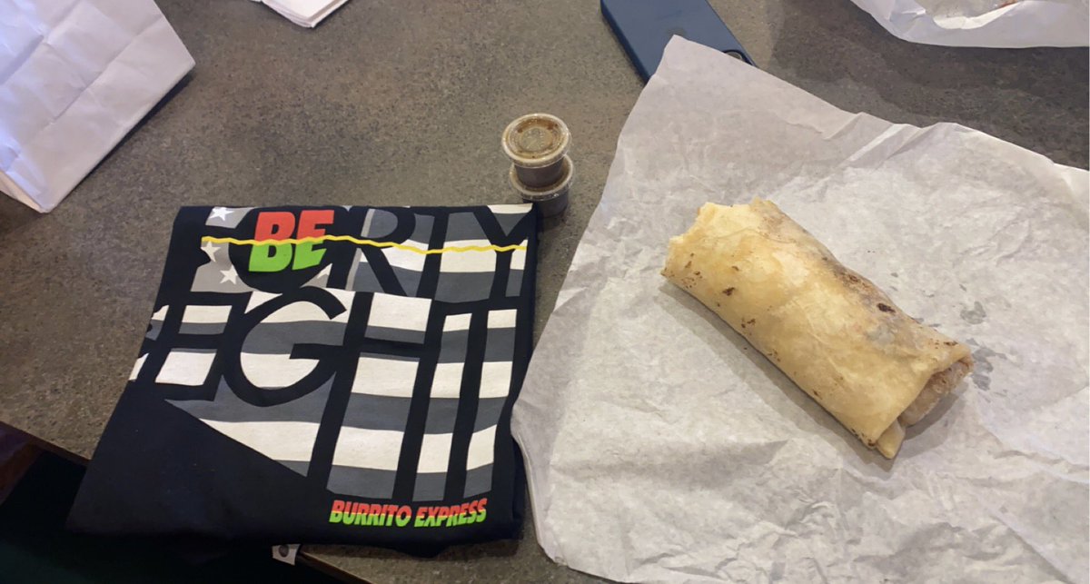BE the goats!! <a href="/Burritoexp/">Burrito Express</a> my coworker approves. Will be rocking this 🔥🔥 shirt
