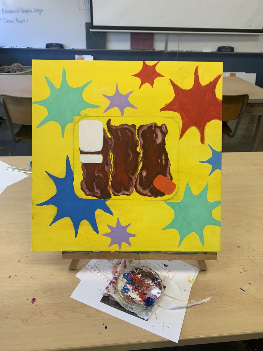 PinGirlNFT's tweet photo. Update on the meat painting 🥩🥩🥩, I’m getting in to pop-art style!?
#nftcollector #nftart #NFTCommunity #NFTs #NFTs #NFTartist https://t.co/TSyuFxE1IR