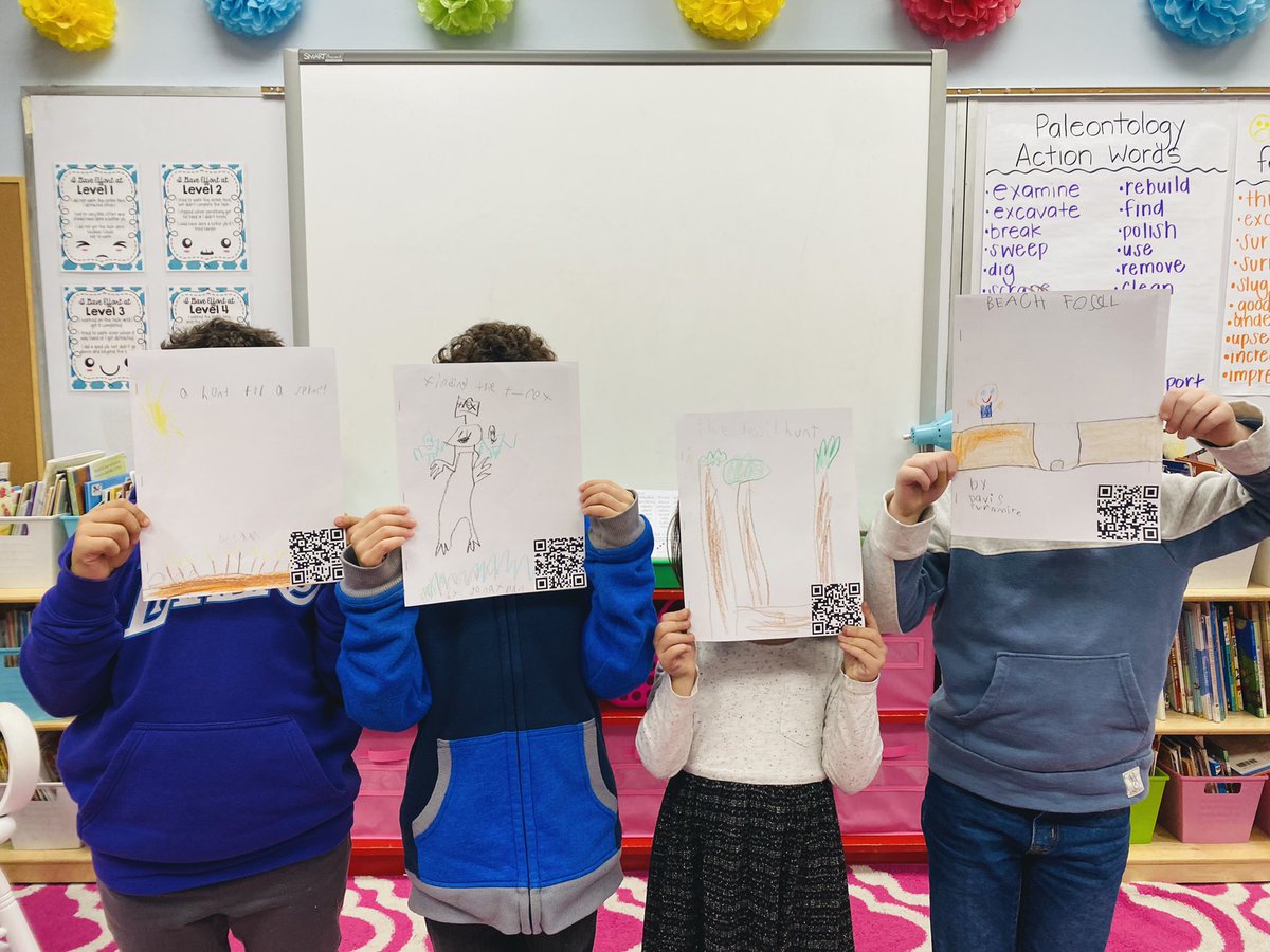 Stop by the 3-5 hallway with your phone, scan our QR codes, and listen to our AMAZING narratives all about paleontologists making an important discovery! <a href="/Lead_Mine/">Lead Mine Elementary</a>